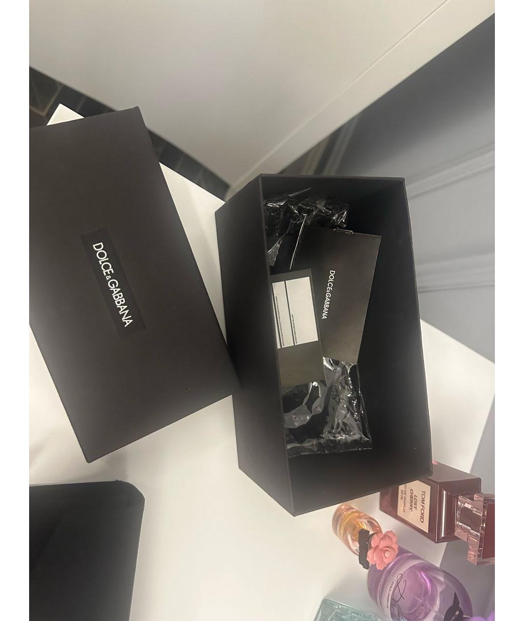 DOLCE&GABBANA Коричневые пластиковые солнцезащитные очки, фото 4