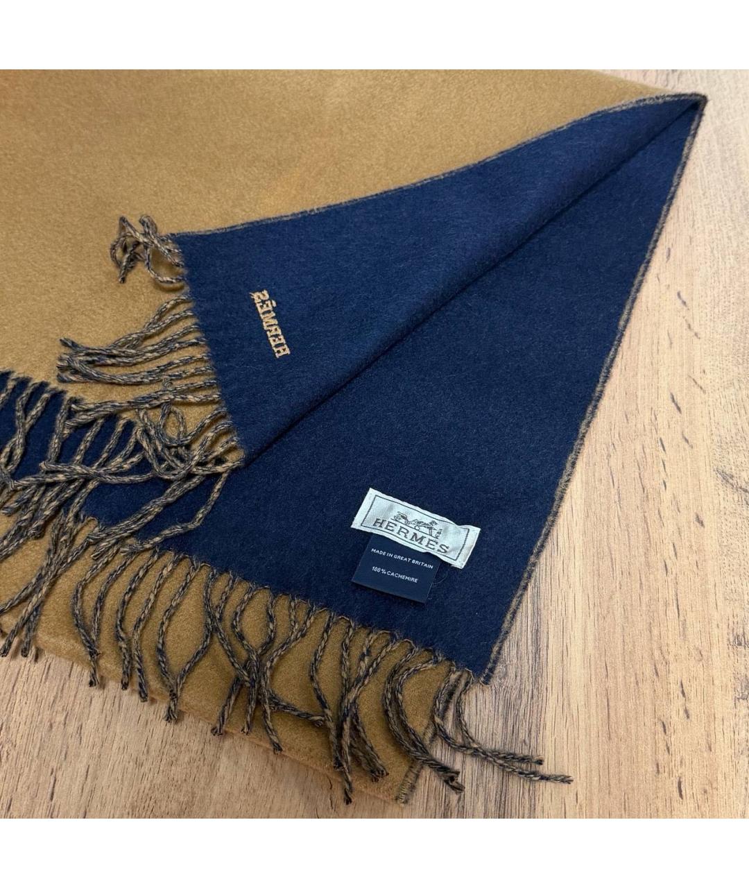HERMES Мульти кашемировый шарф, фото 2