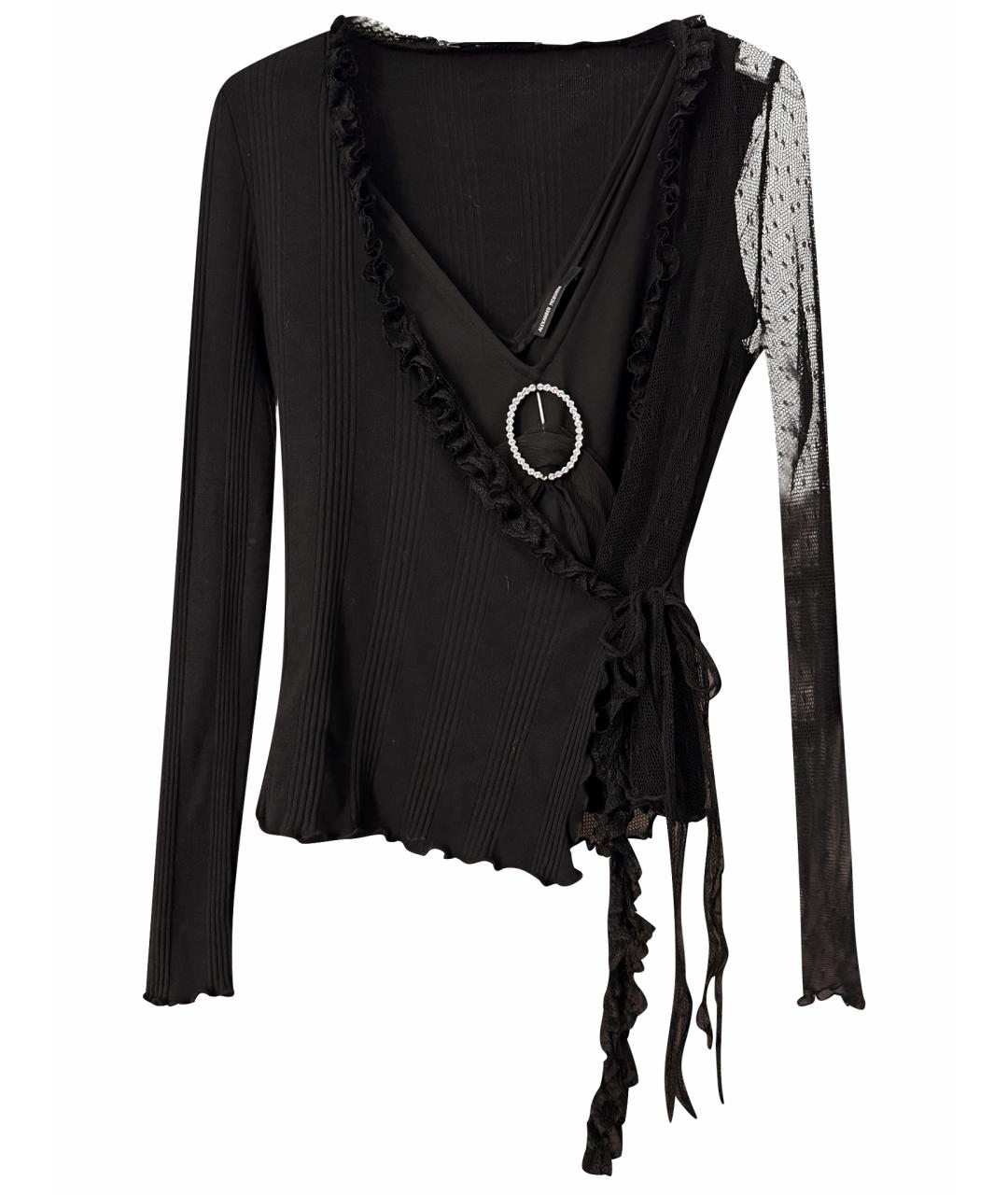 ALEXANDER MCQUEEN Черный кардиган, фото 1