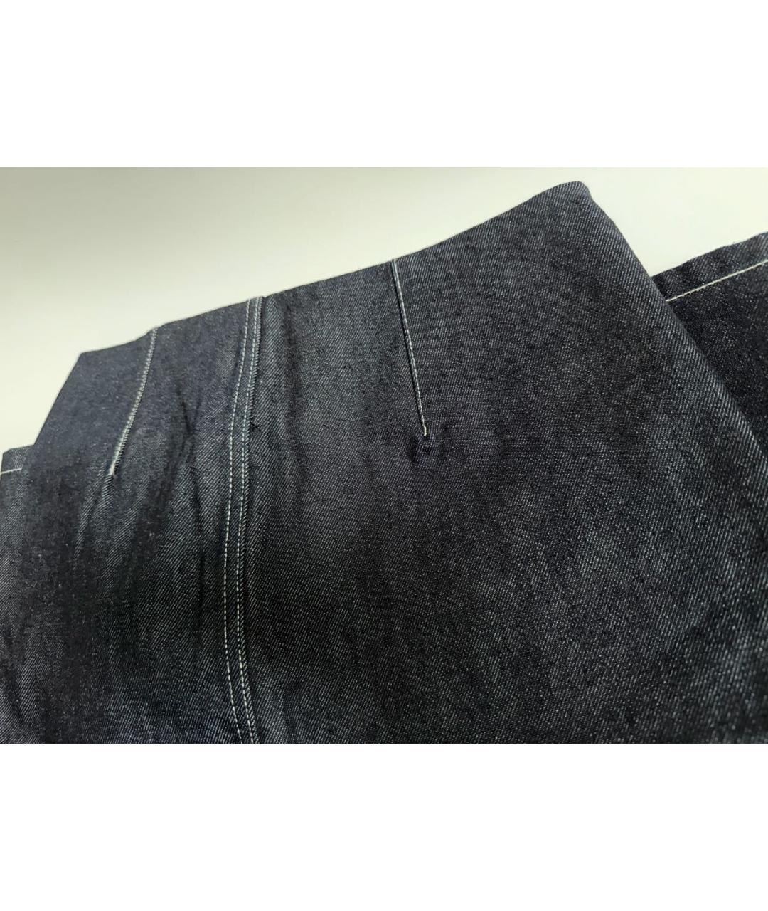 COS Темно-синяя деним юбка миди, фото 5