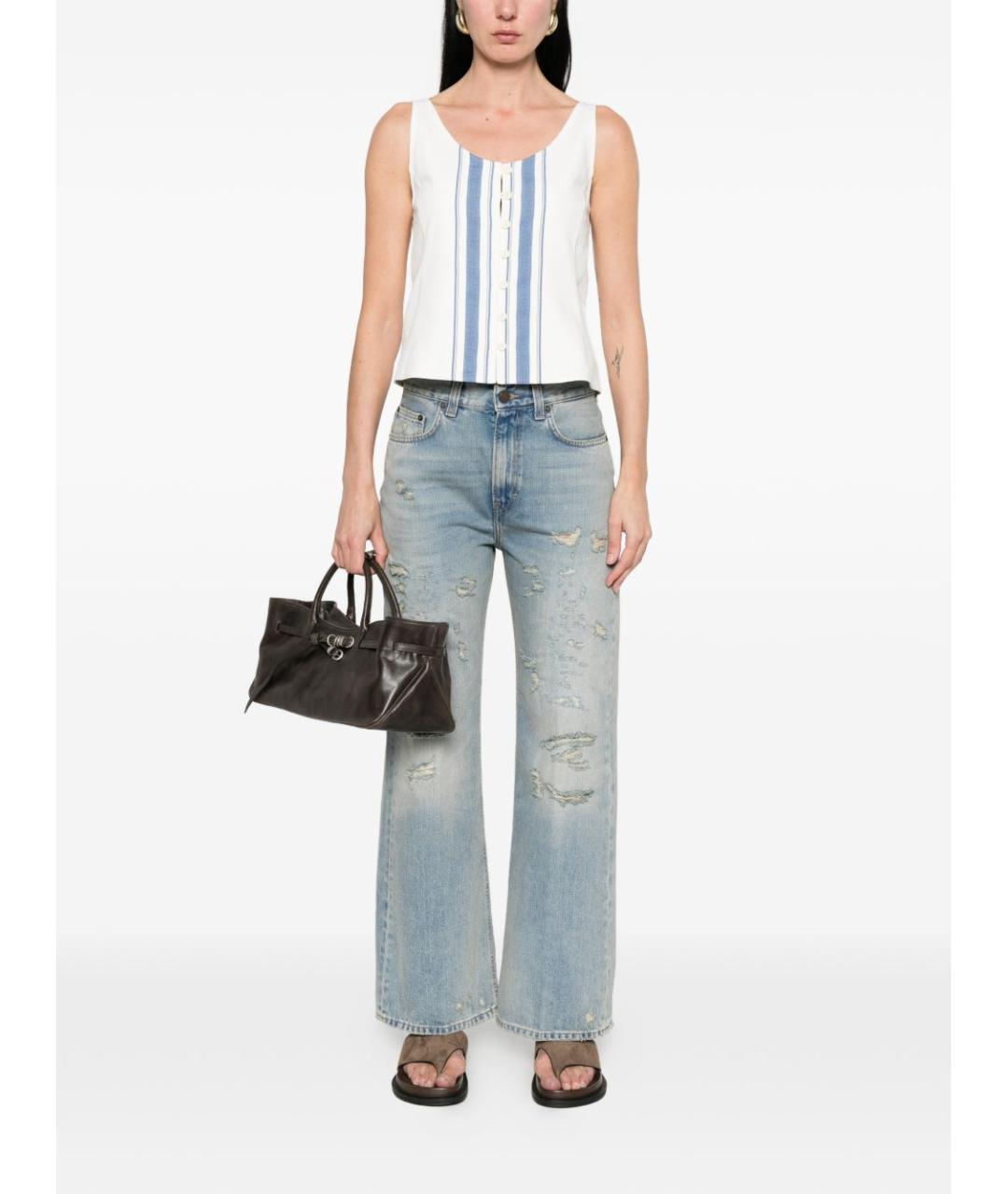 HAIKURE Голубые прямые джинсы, фото 5