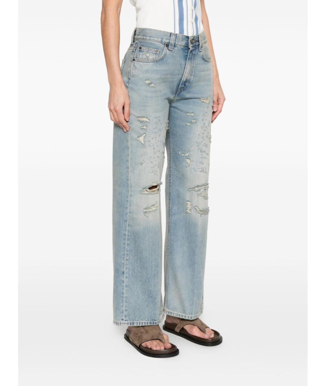 HAIKURE Голубые прямые джинсы, фото 3