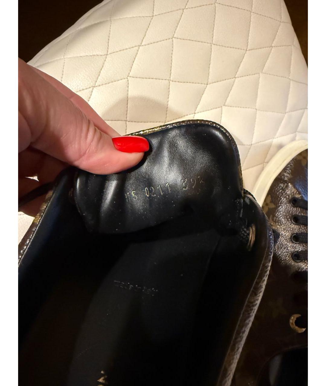 LOUIS VUITTON Коричневые кеды, фото 7