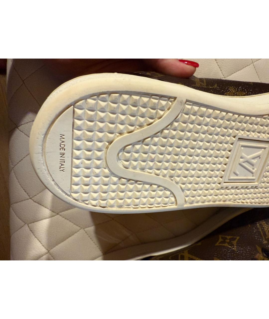 LOUIS VUITTON Коричневые кеды, фото 5