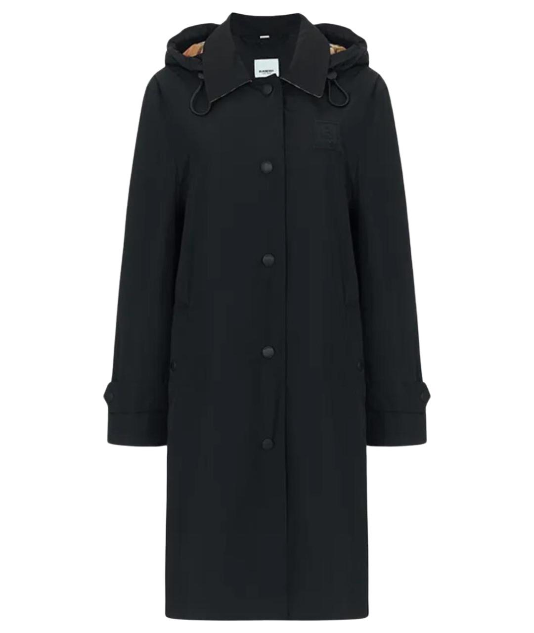BURBERRY Черный полиэстеровый тренч/плащ, фото 1