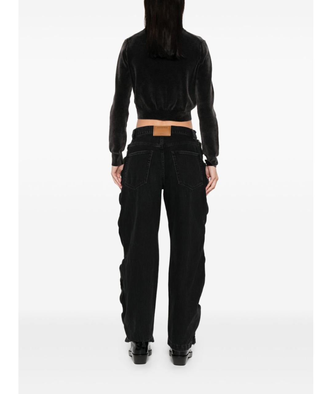 ALEXANDER WANG Черный хлопковый джемпер / свитер, фото 4