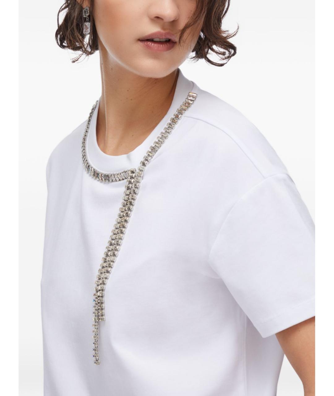 LIU JO Белая хлопковая футболка, фото 5