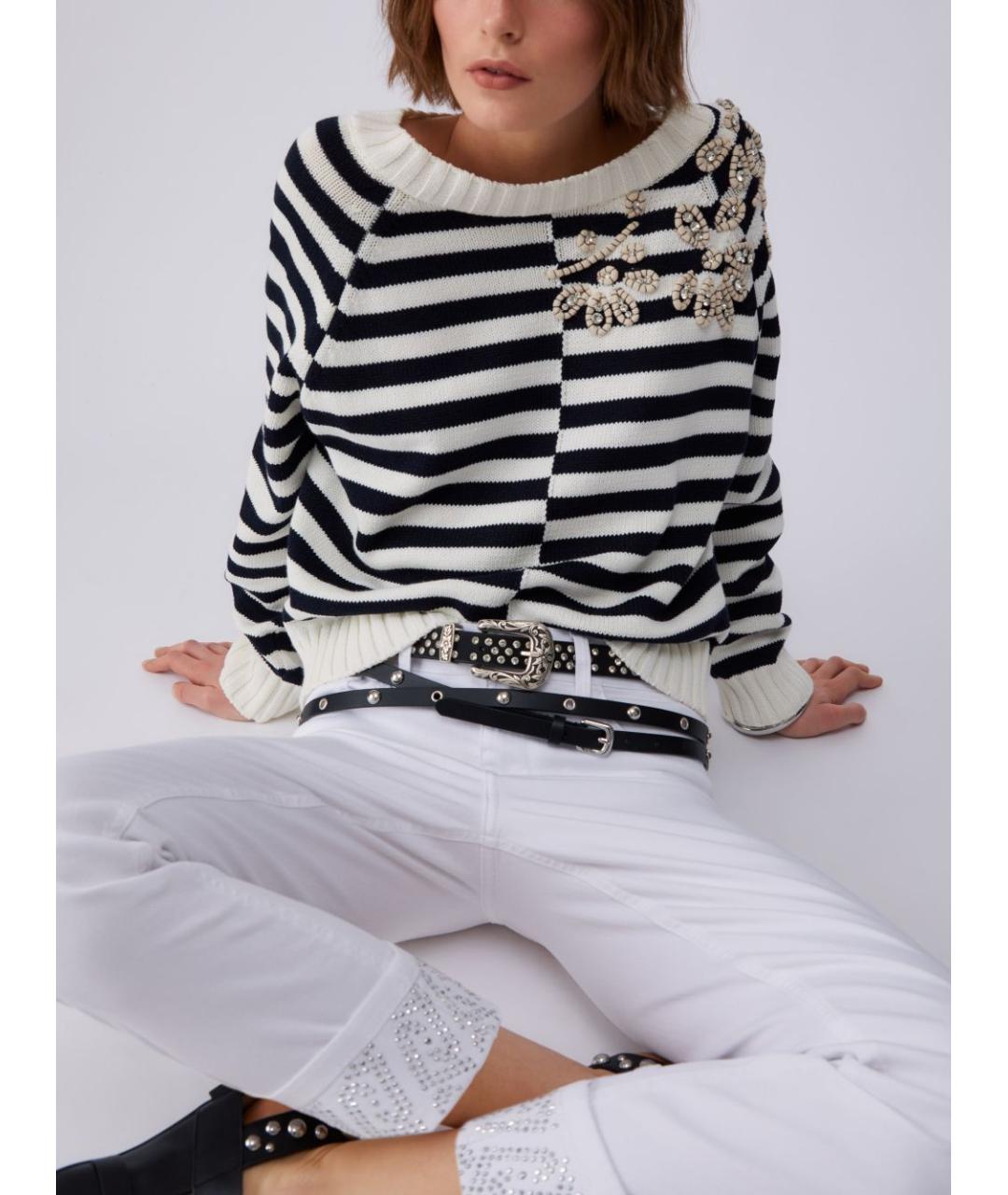 LIU JO Мульти хлопковый джемпер / свитер, фото 4