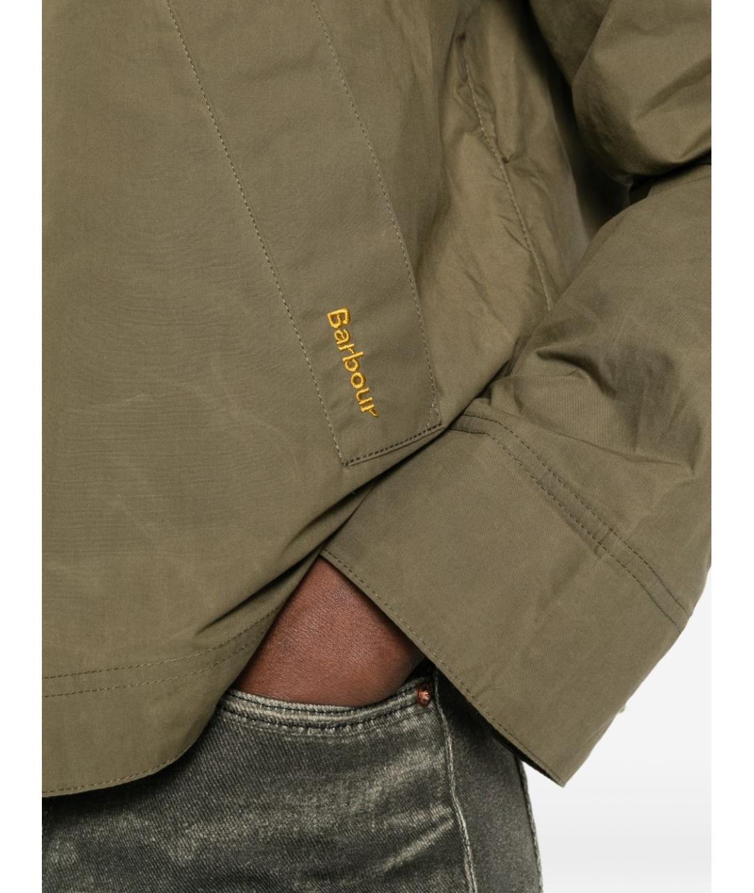 BARBOUR Зеленая хлопковая куртка, фото 2