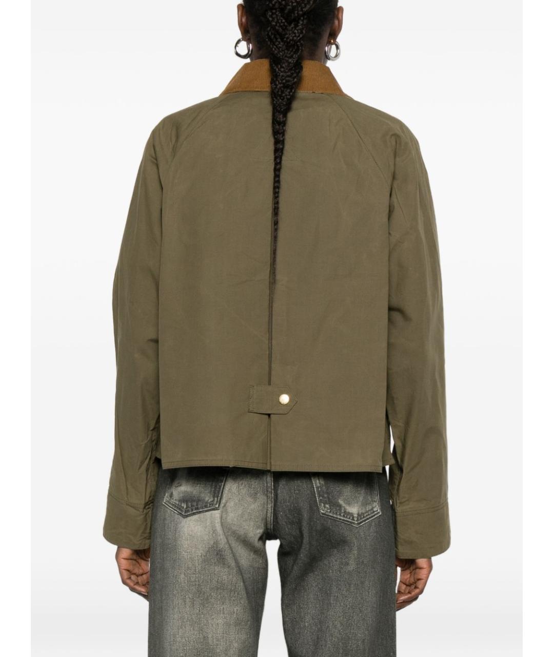 BARBOUR Зеленая хлопковая куртка, фото 5