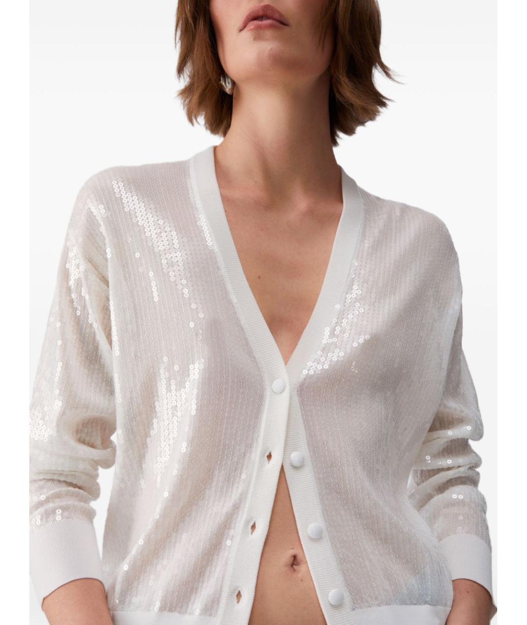 LIU JO Белый вискозный джемпер / свитер, фото 5