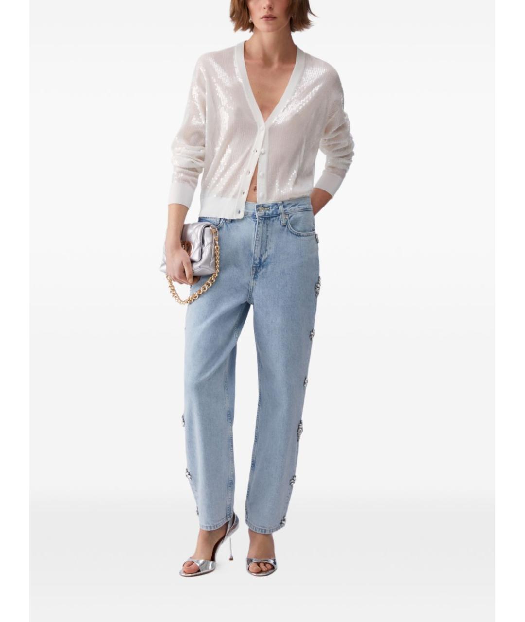 LIU JO Белый вискозный джемпер / свитер, фото 4