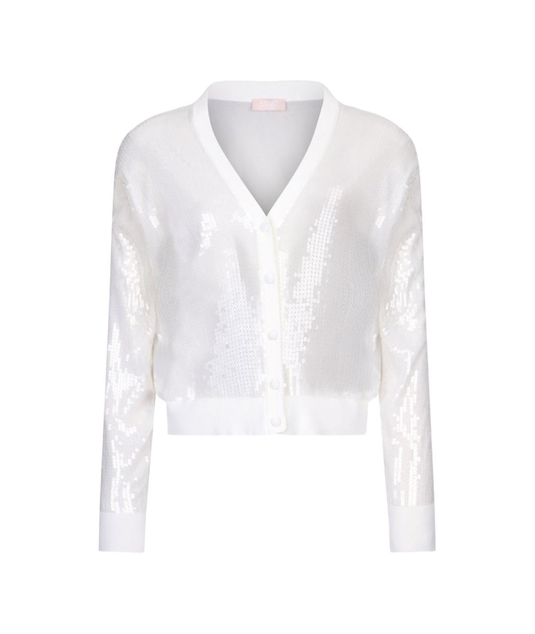 LIU JO Белый вискозный джемпер / свитер, фото 1