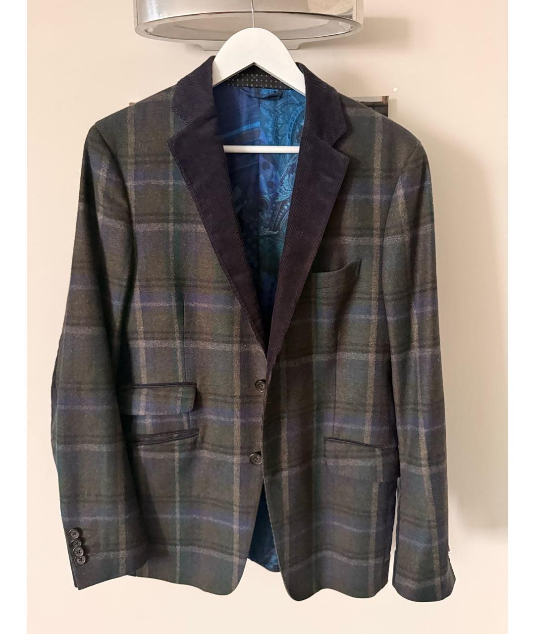 ETRO Мульти шерстяной пиджак, фото 7