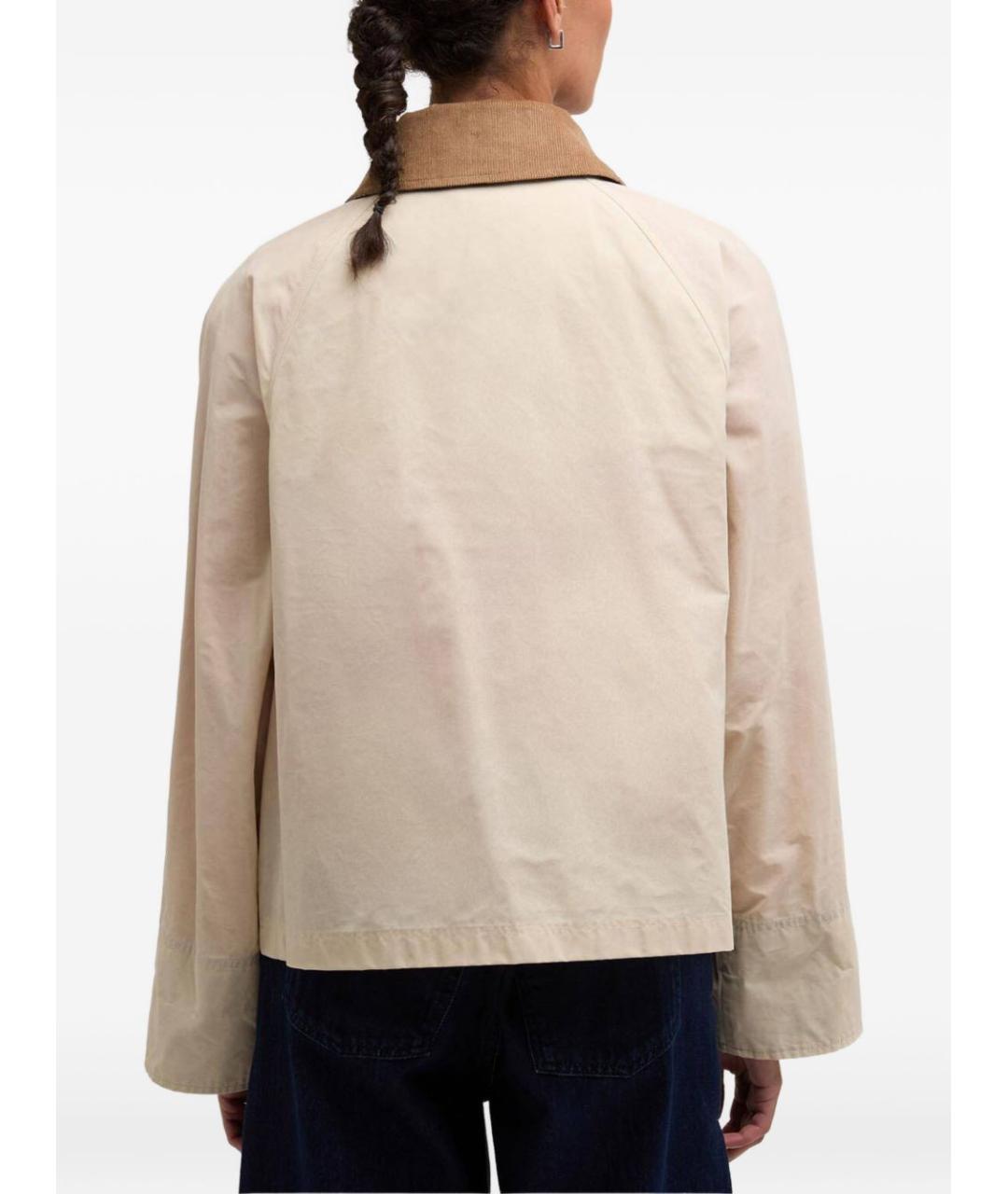 BARBOUR Бежевая хлопковая куртка, фото 6