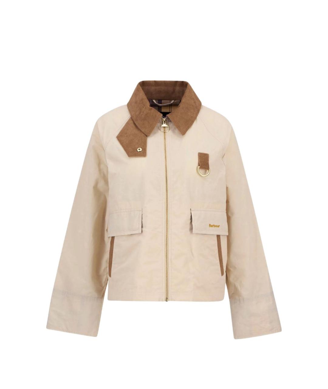 BARBOUR Бежевая хлопковая куртка, фото 1