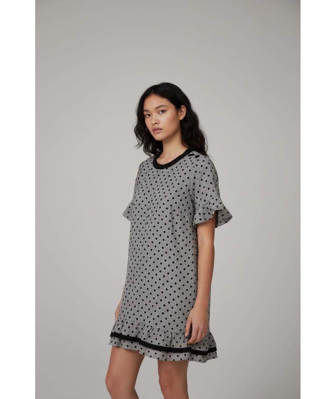 SONIA RYKIEL Серое шерстяное платье, фото 3