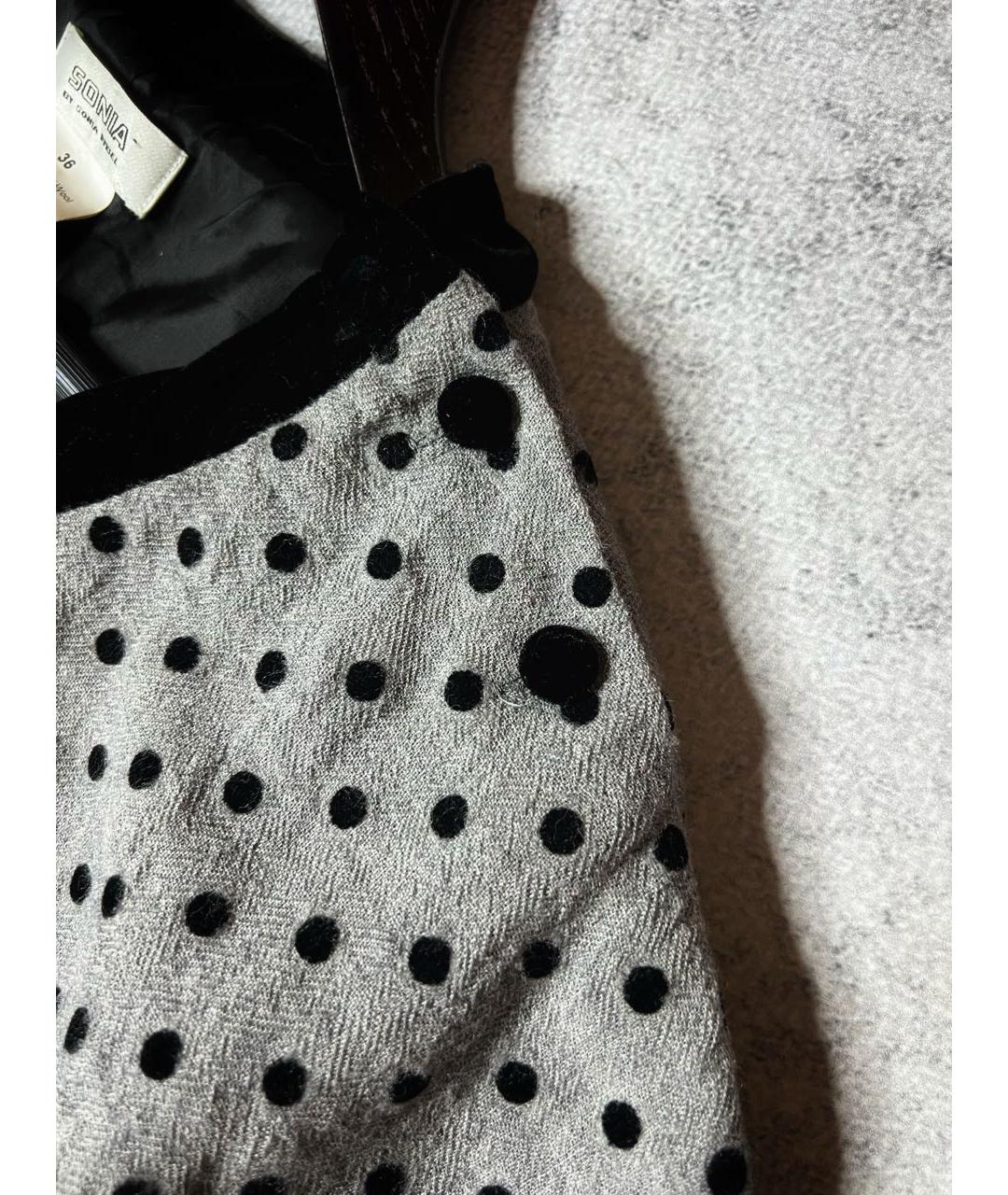 SONIA RYKIEL Серое шерстяное платье, фото 6