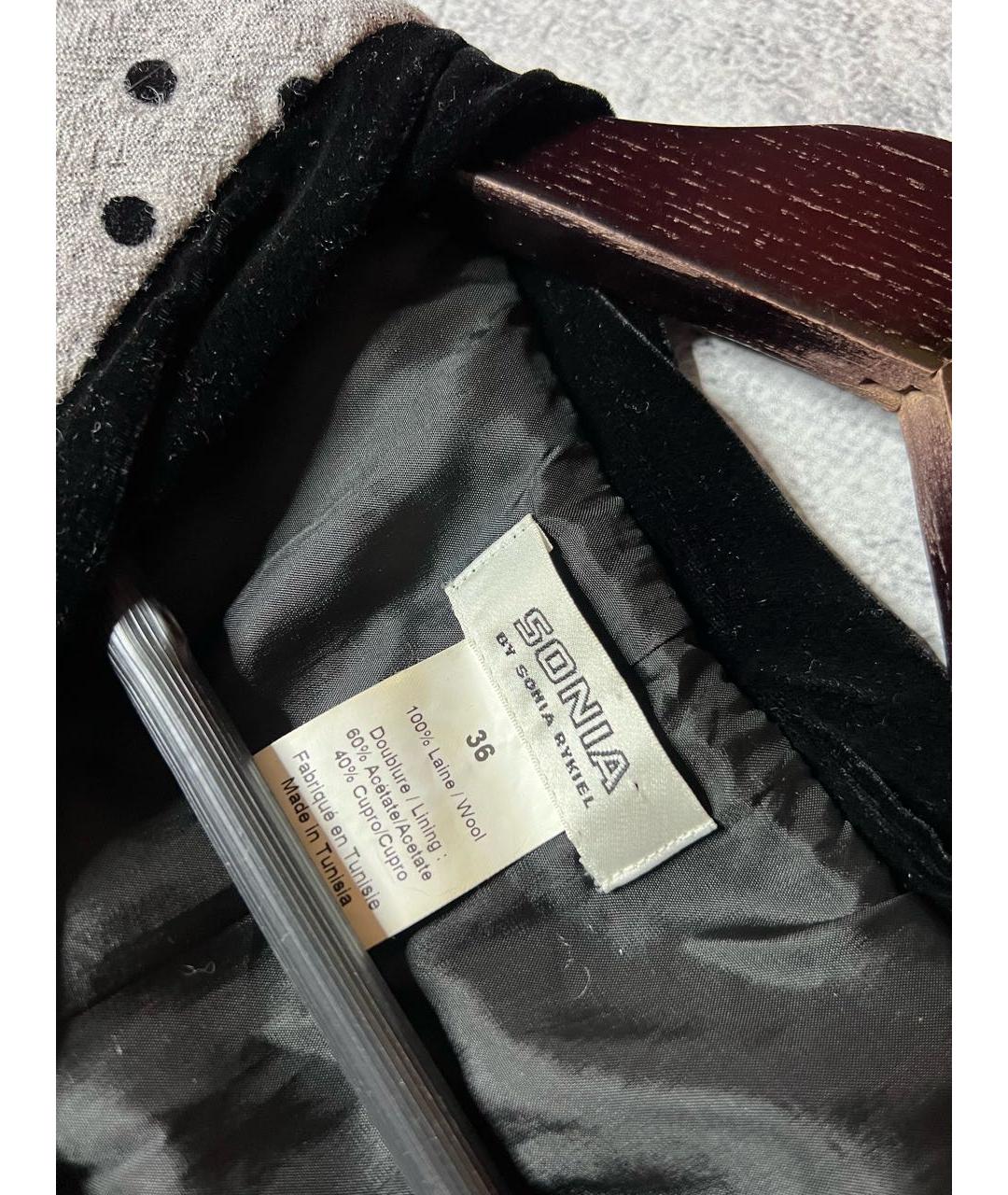 SONIA RYKIEL Серое шерстяное платье, фото 8