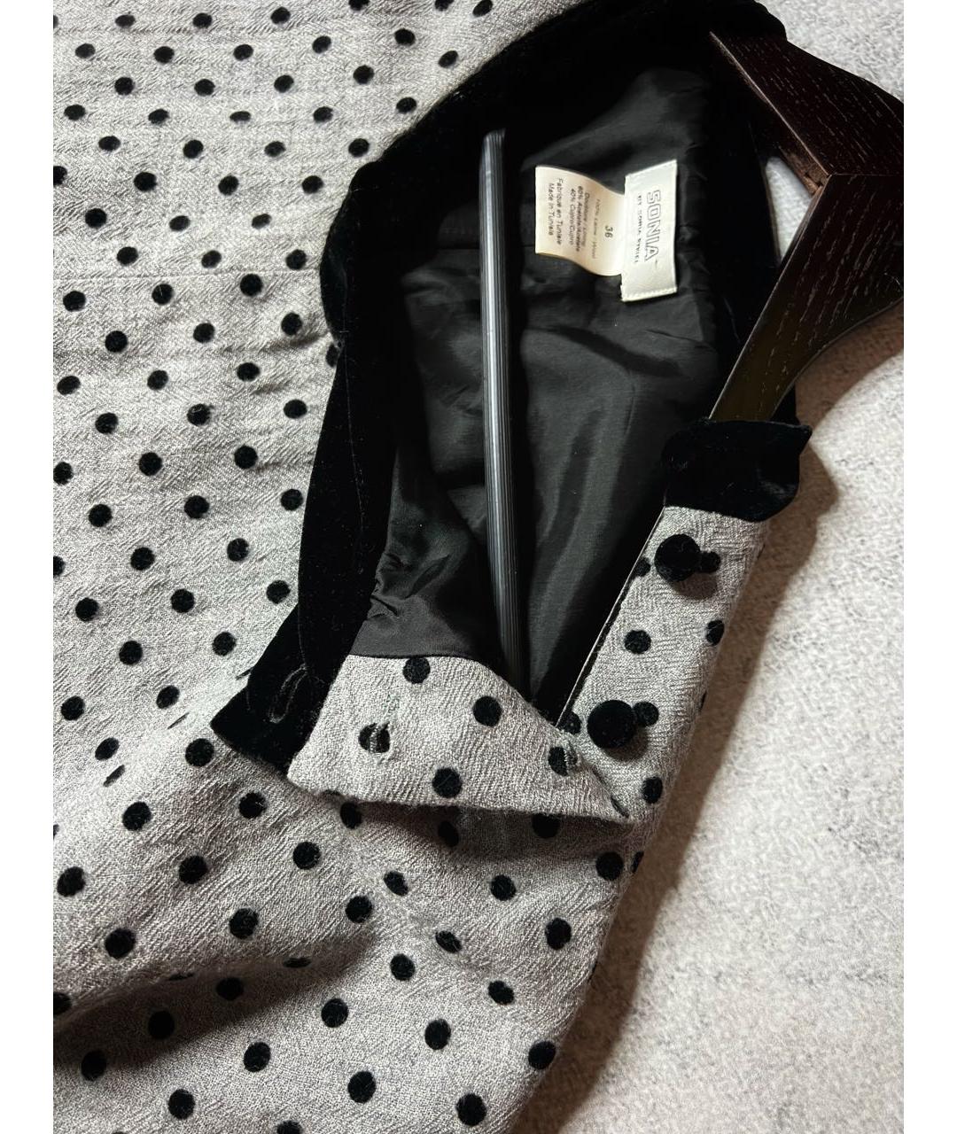 SONIA RYKIEL Серое шерстяное платье, фото 7