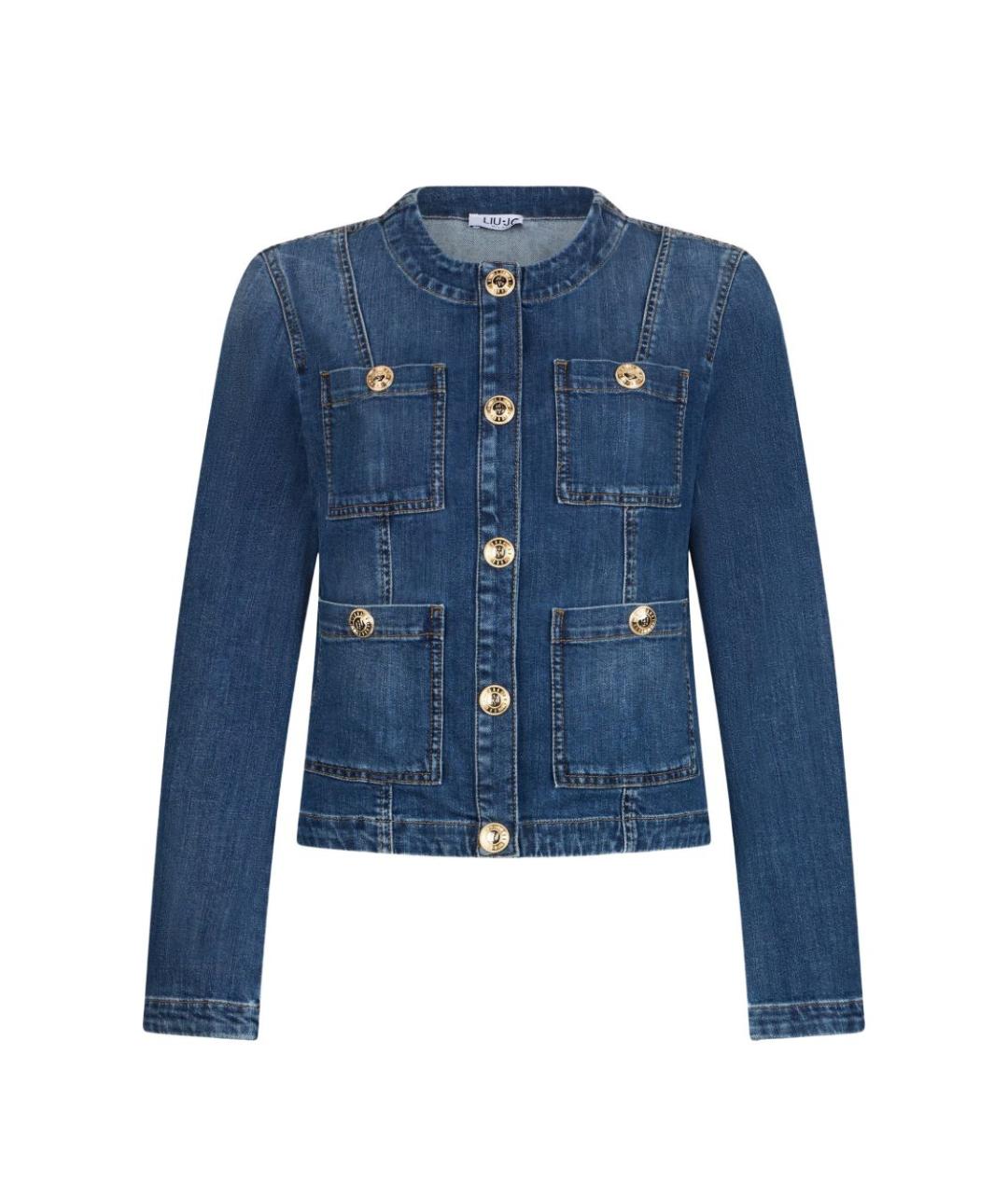 LIU JO Синяя хлопковая куртка, фото 1