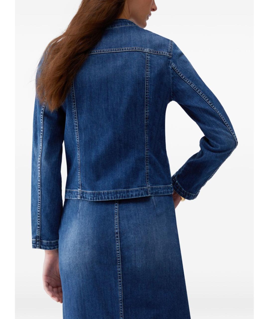 LIU JO Синяя хлопковая куртка, фото 3