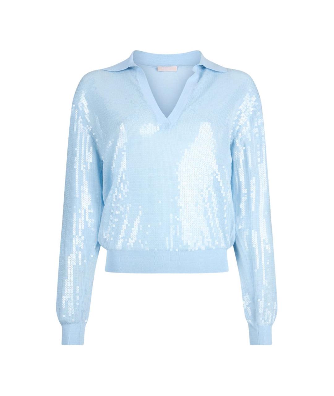 LIU JO Голубой вискозный джемпер / свитер, фото 1