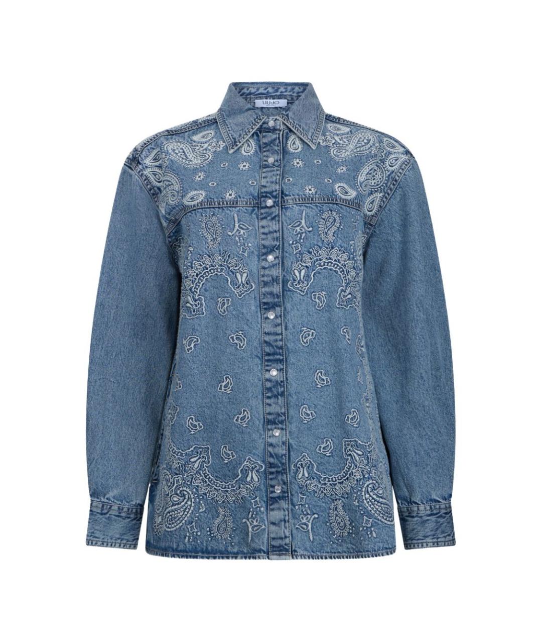 LIU JO Синяя хлопковая куртка, фото 1