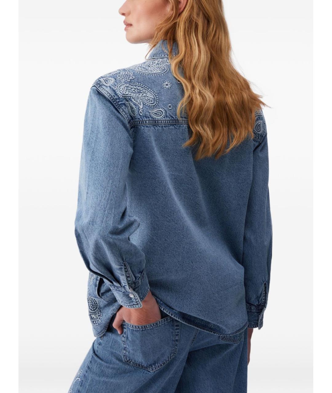 LIU JO Синяя хлопковая куртка, фото 3