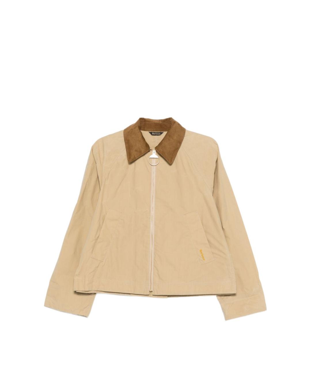 BARBOUR Бежевая хлопковая куртка, фото 1