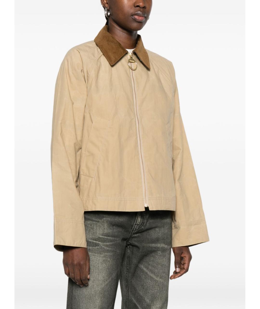 BARBOUR Бежевая хлопковая куртка, фото 5