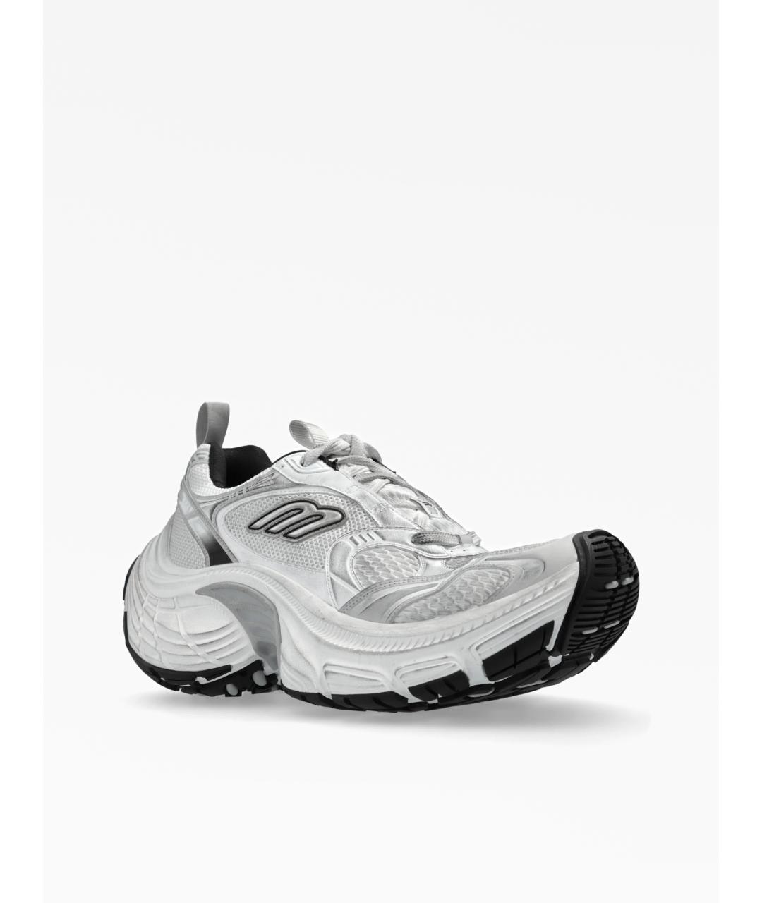 BALENCIAGA Серые текстильные низкие кроссовки / кеды, фото 2