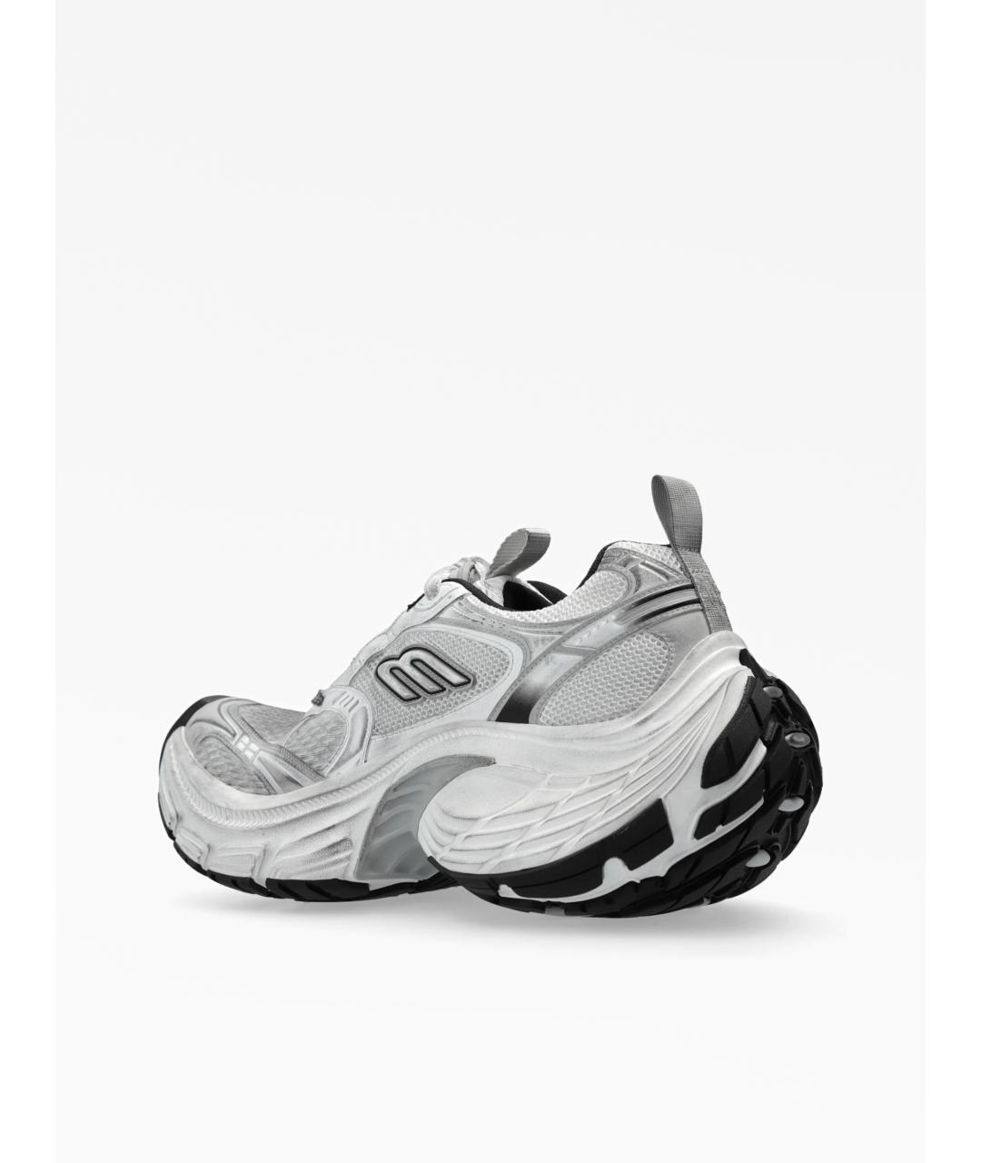 BALENCIAGA Серые текстильные низкие кроссовки / кеды, фото 3