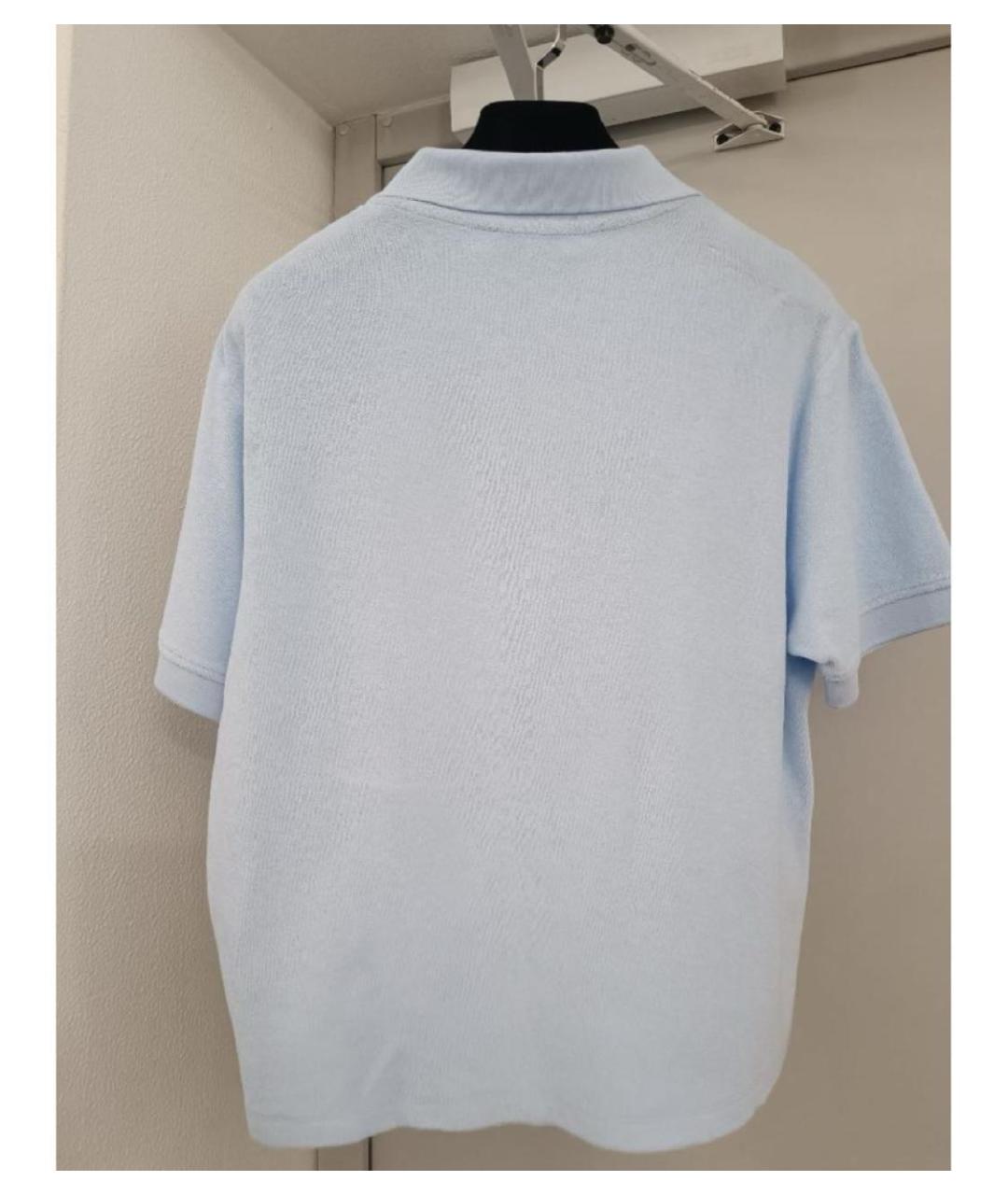 SPORTY AND RICH Голубая хлопковая футболка, фото 3