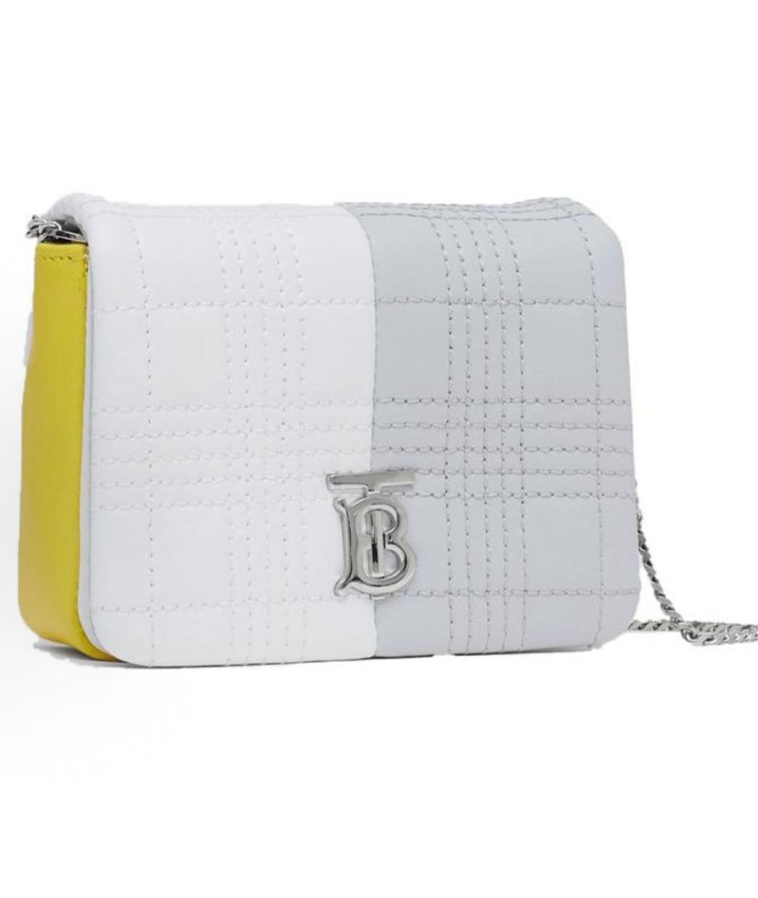 BURBERRY Серая кожаная сумка через плечо, фото 2