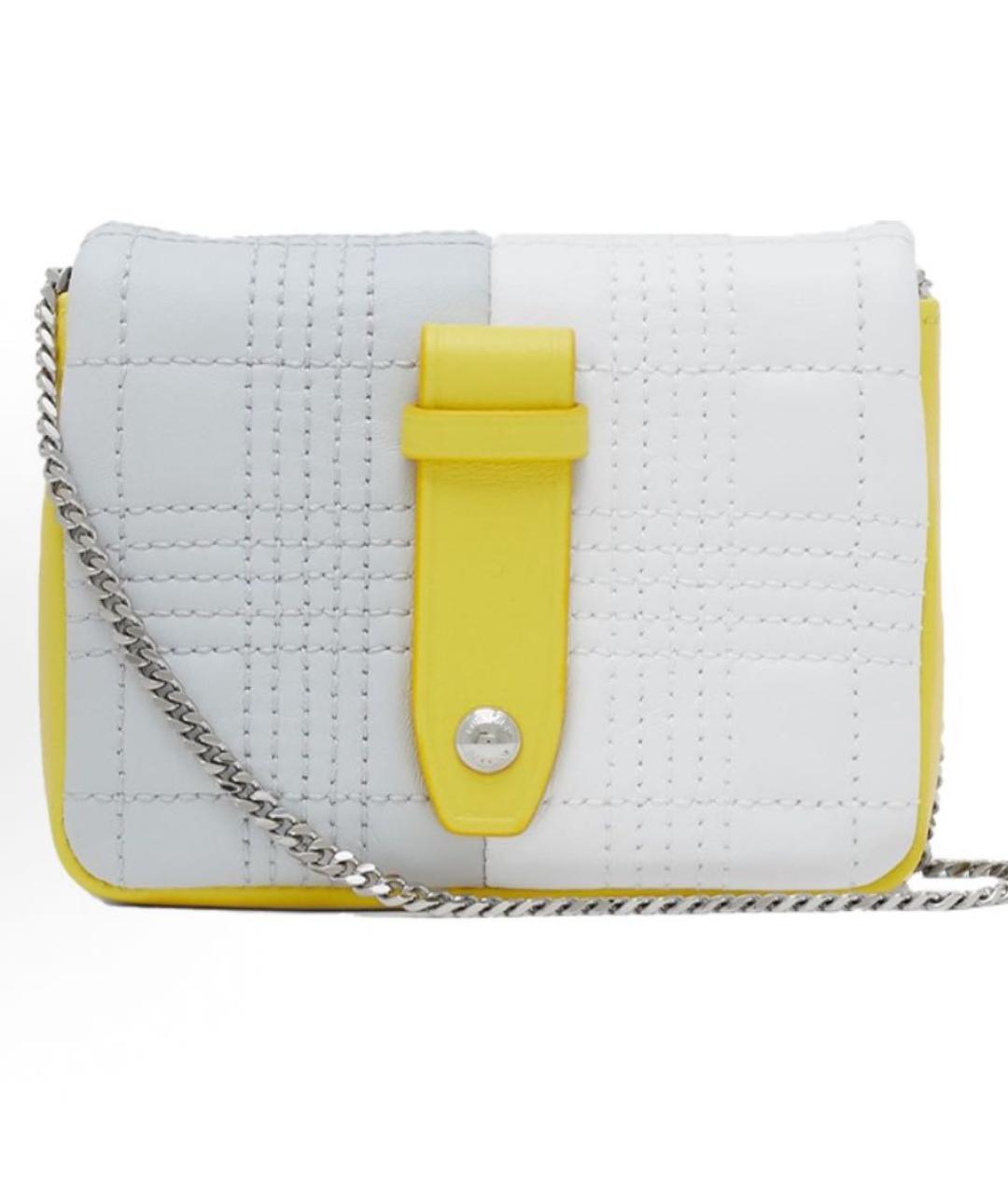 BURBERRY Серая кожаная сумка через плечо, фото 3