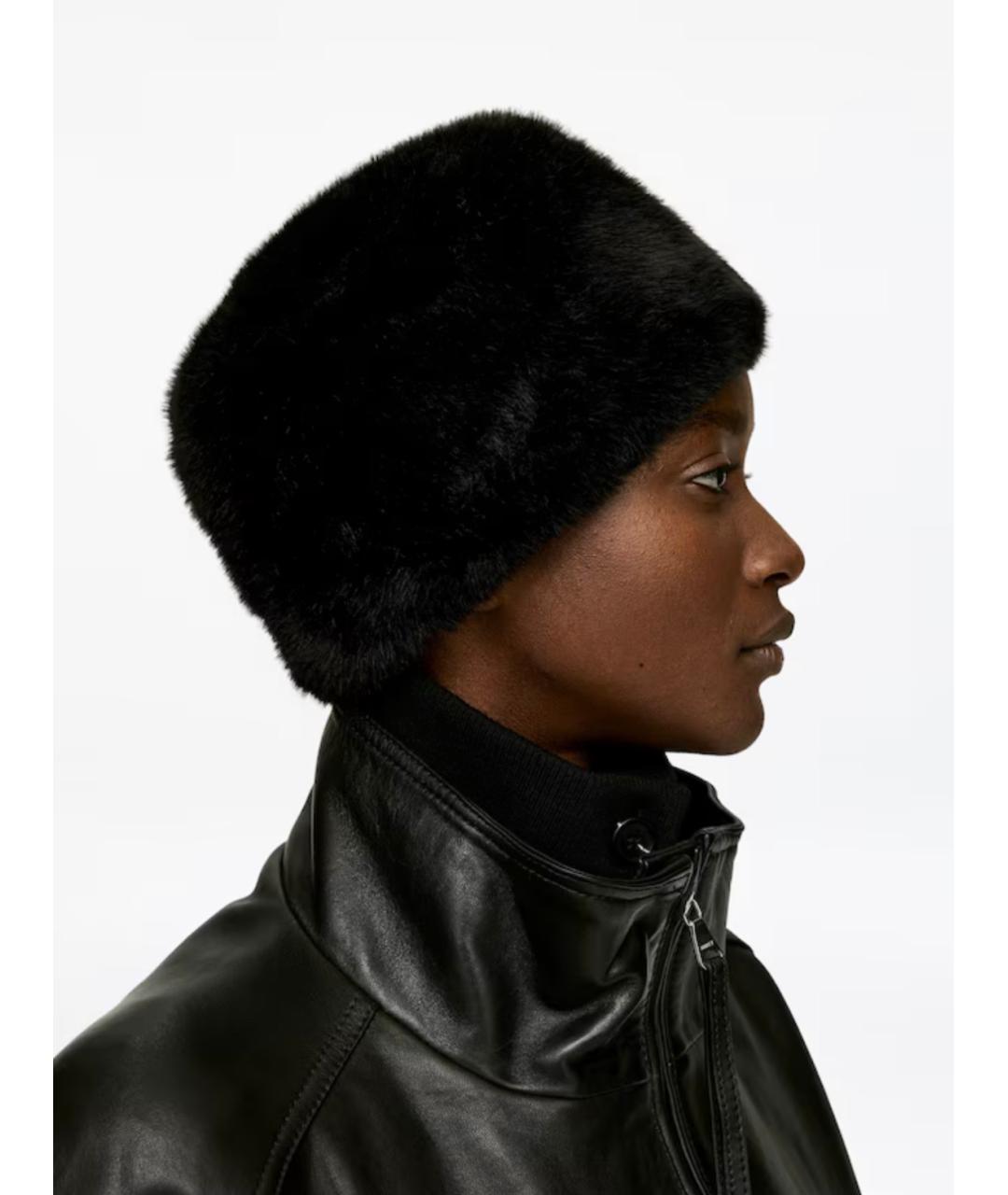 ARKET Черная шапка, фото 4