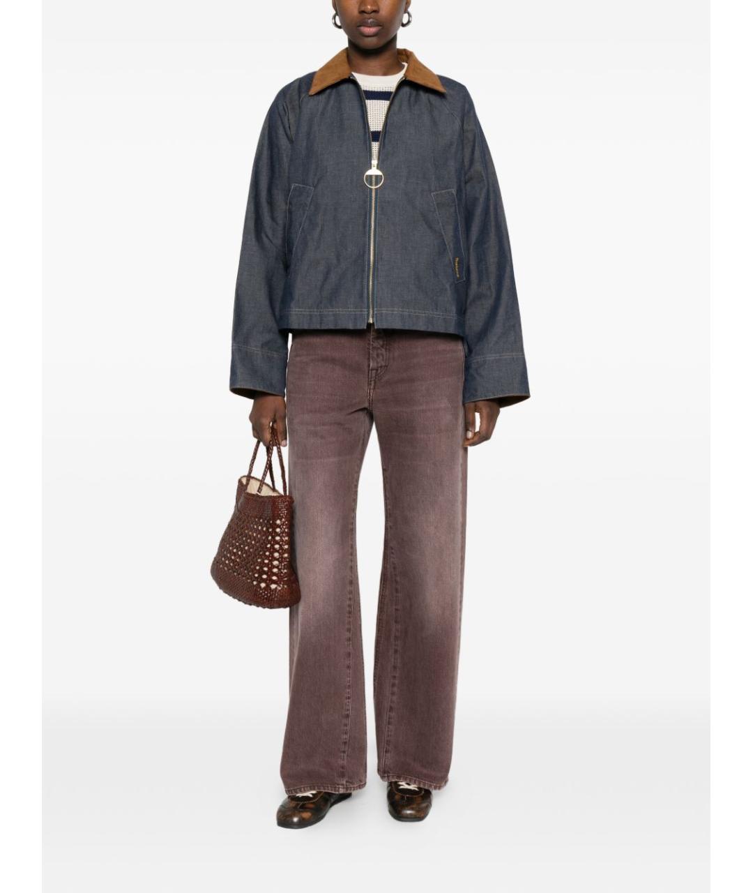 BARBOUR Синяя хлопковая куртка, фото 2