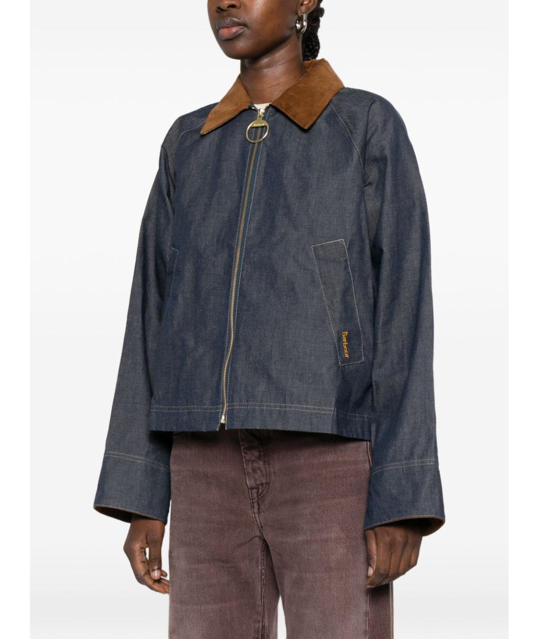 BARBOUR Синяя хлопковая куртка, фото 4