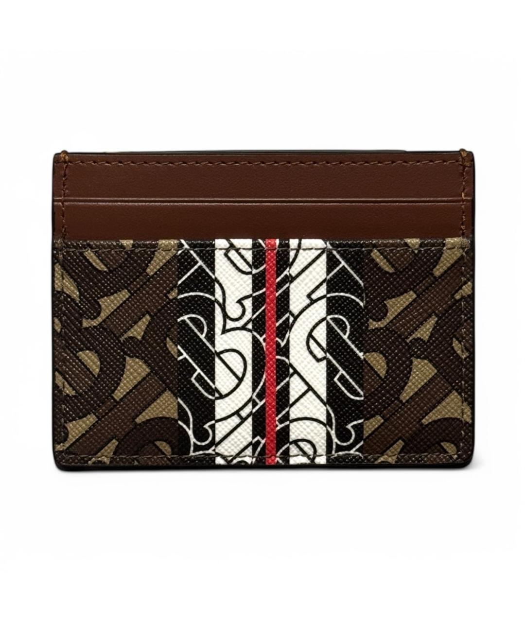 BURBERRY Коричневый кожаный кардхолдер, фото 8