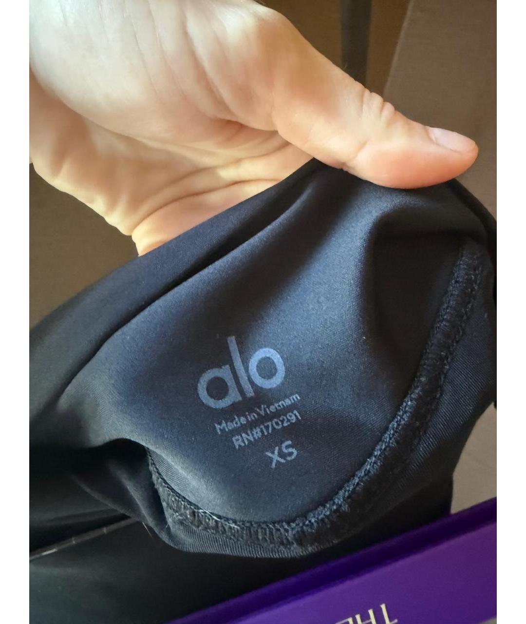 ALO YOGA Черная юбка-шорты, фото 3