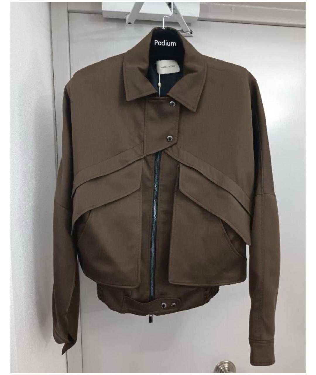 MAGDA BUTRYM Коричневая шелковая куртка, фото 8