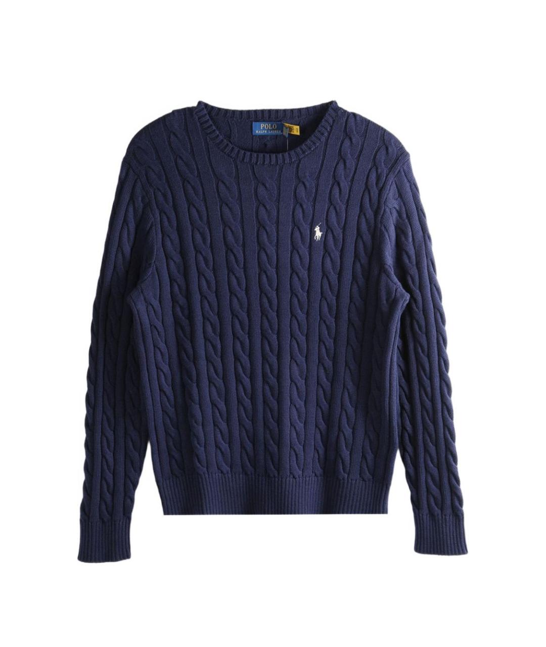 POLO RALPH LAUREN Синий хлопковый джемпер / свитер, фото 1