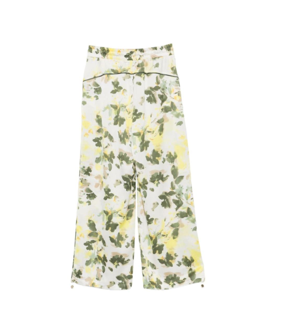 LIU JO Зеленые полиэстеровые прямые брюки, фото 3