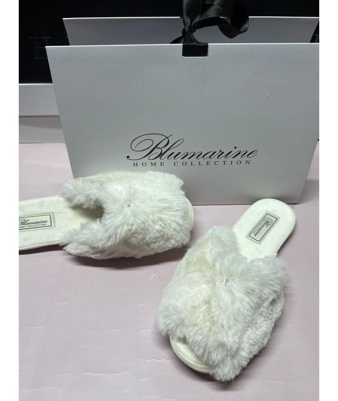 BLUMARINE Белые шлепанцы, фото 4