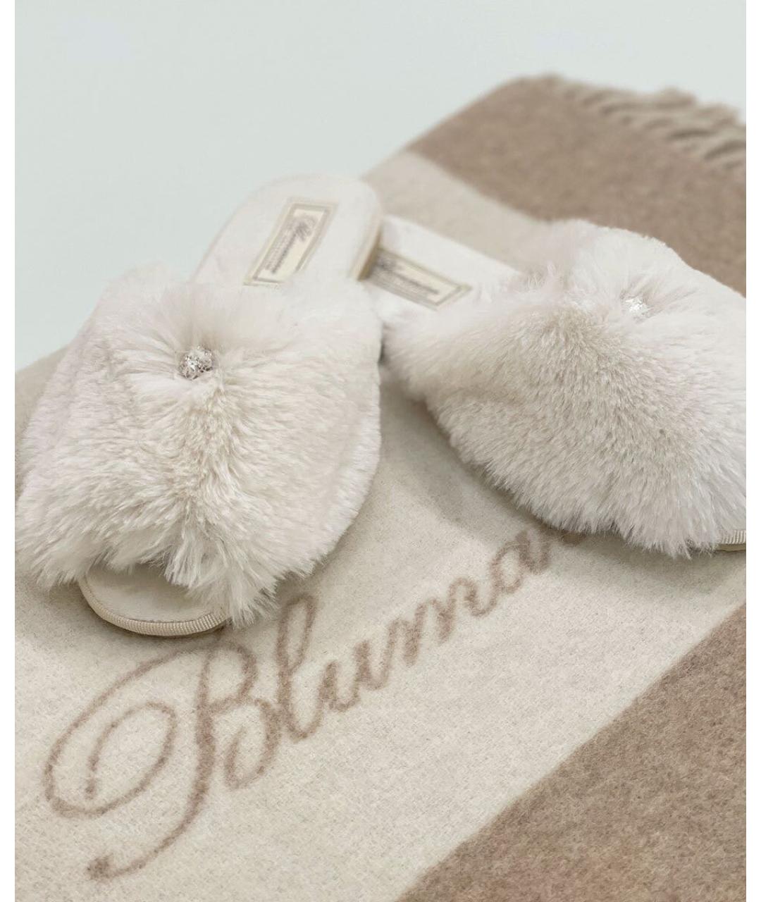 BLUMARINE Белые шлепанцы, фото 2