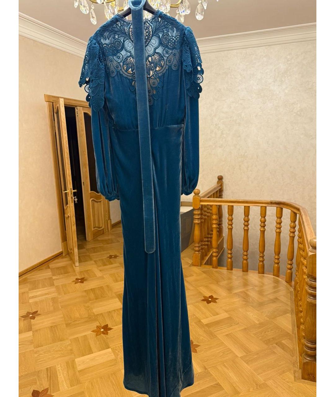 COSTARELLOS Темно-синее вечернее платье, фото 3