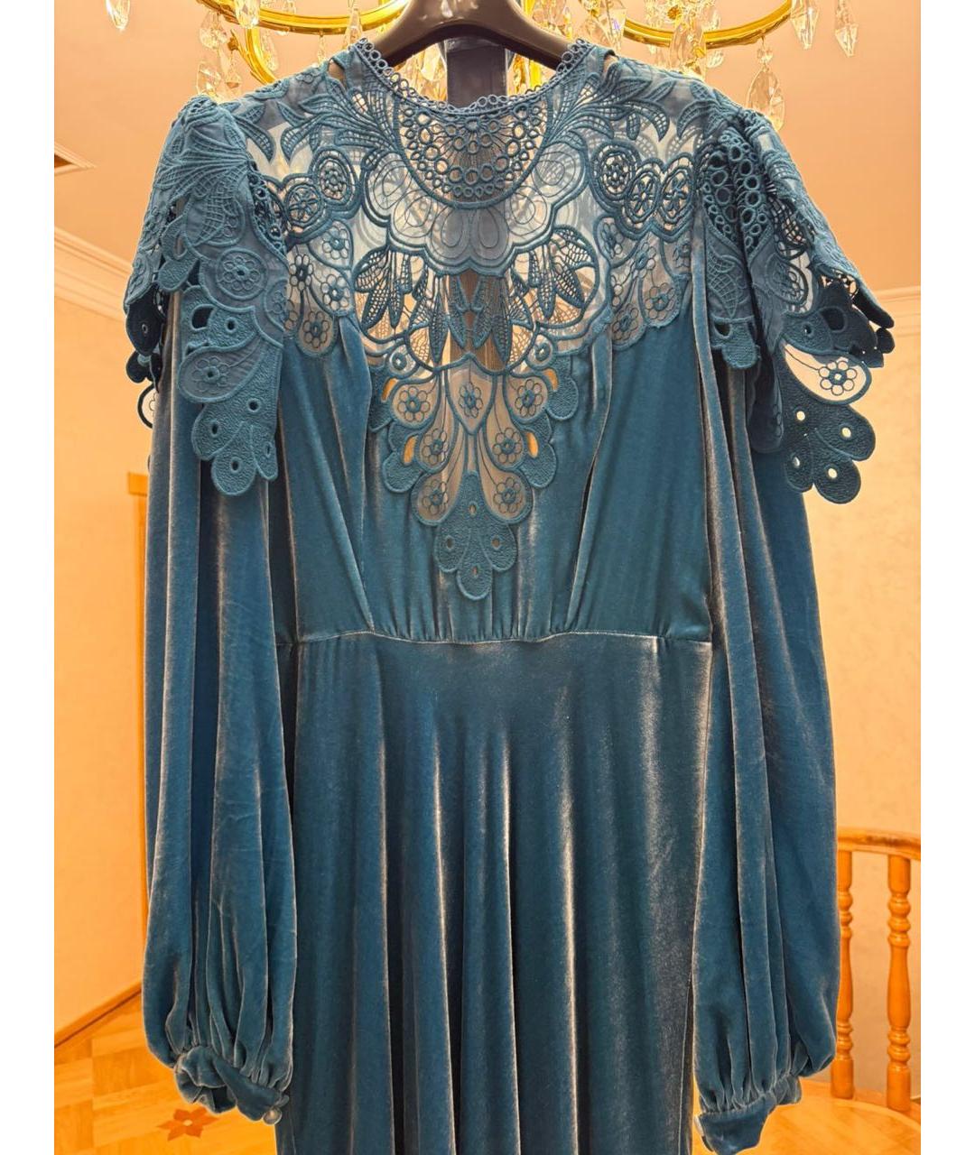 COSTARELLOS Темно-синее вечернее платье, фото 2