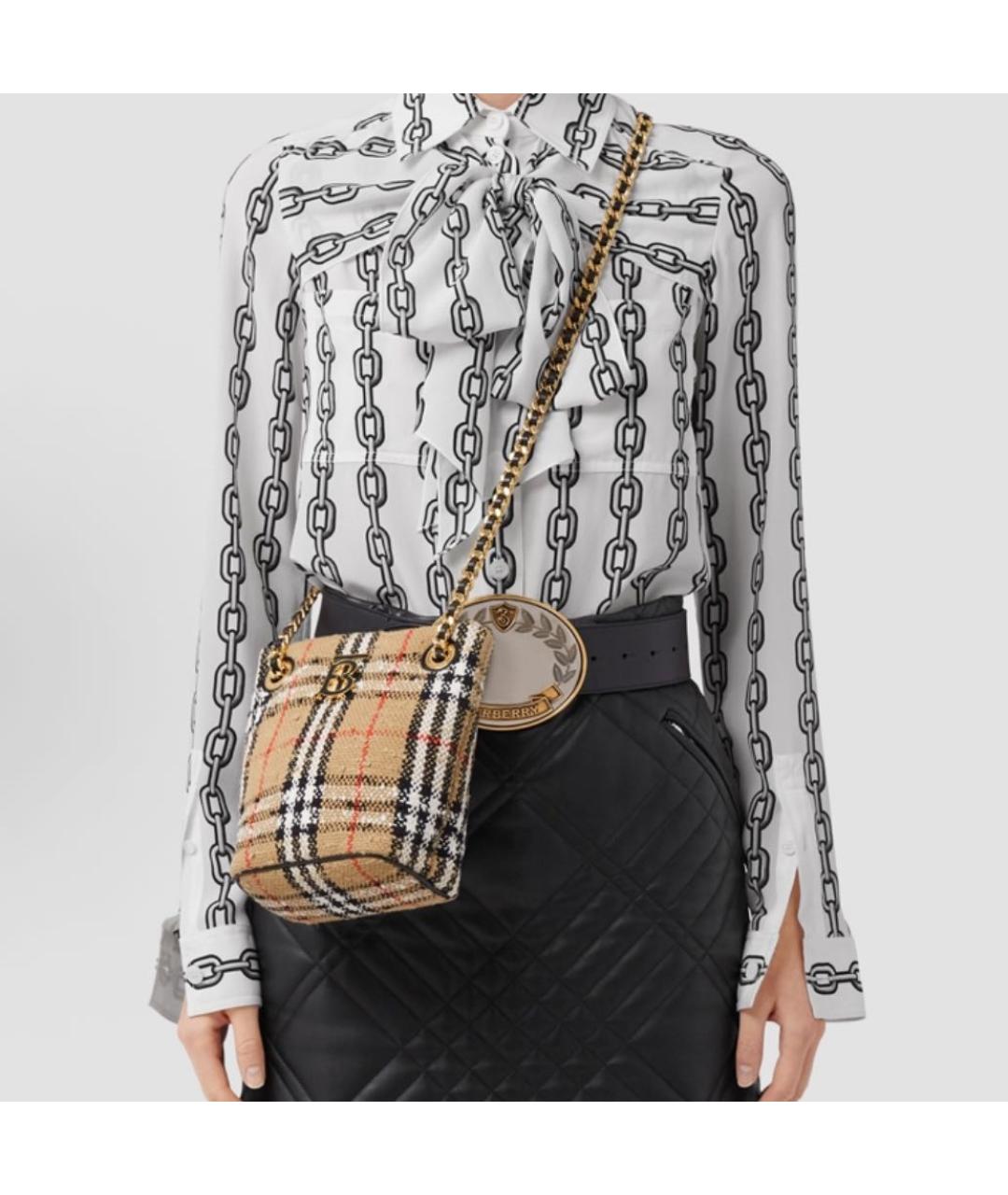 BURBERRY Бежевая сумка тоут, фото 3