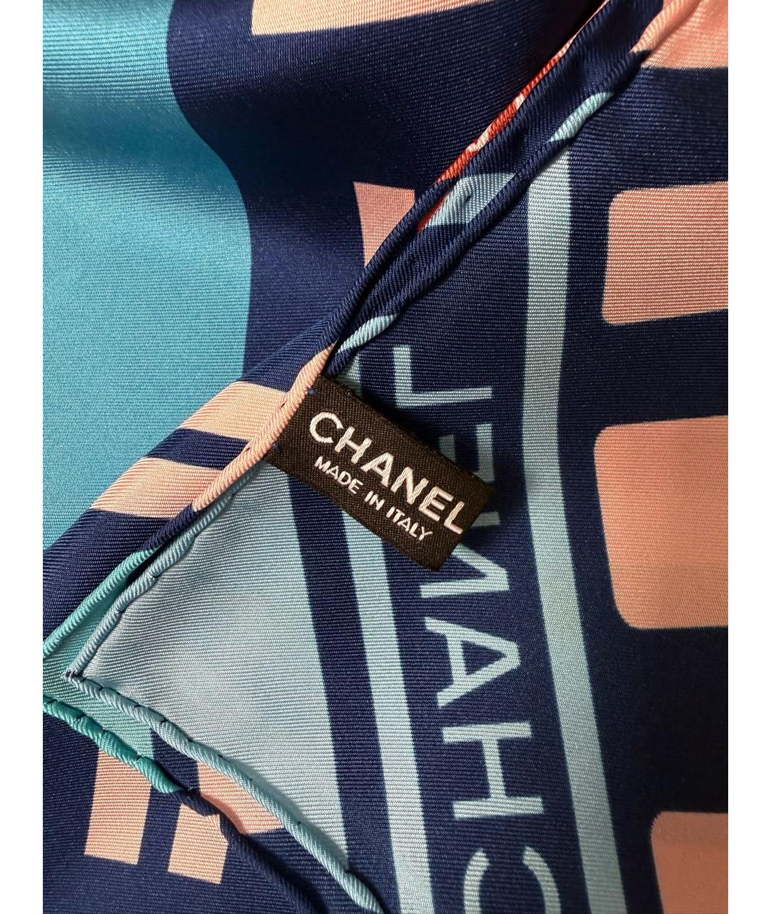 CHANEL Мульти шелковый платок, фото 4